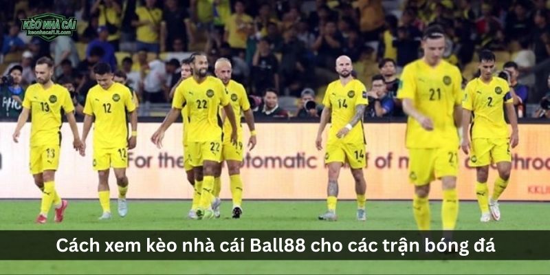 Cách xem kèo nhà cái Ball88 cho các trận bóng đá