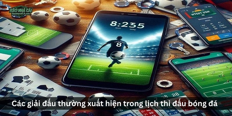 Các giải đấu thường xuất hiện trong lịch thi đấu bóng đá